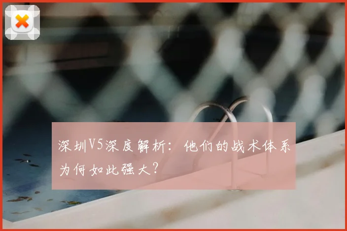 深圳V5深度解析：他们的战术体系为何如此强大？